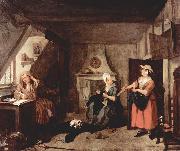 William Hogarth Der gepeinigte Poet painting